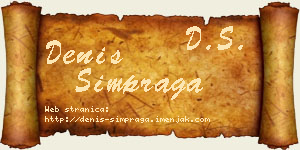 Denis Šimpraga vizit kartica